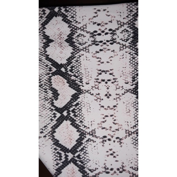 NIP Bikini Sz XL RUUHEE Black, White & Brown Snakeskin Print Hipster Swimsuit - Picture 5 of 6